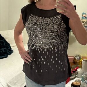 Black Sequin Women's Top